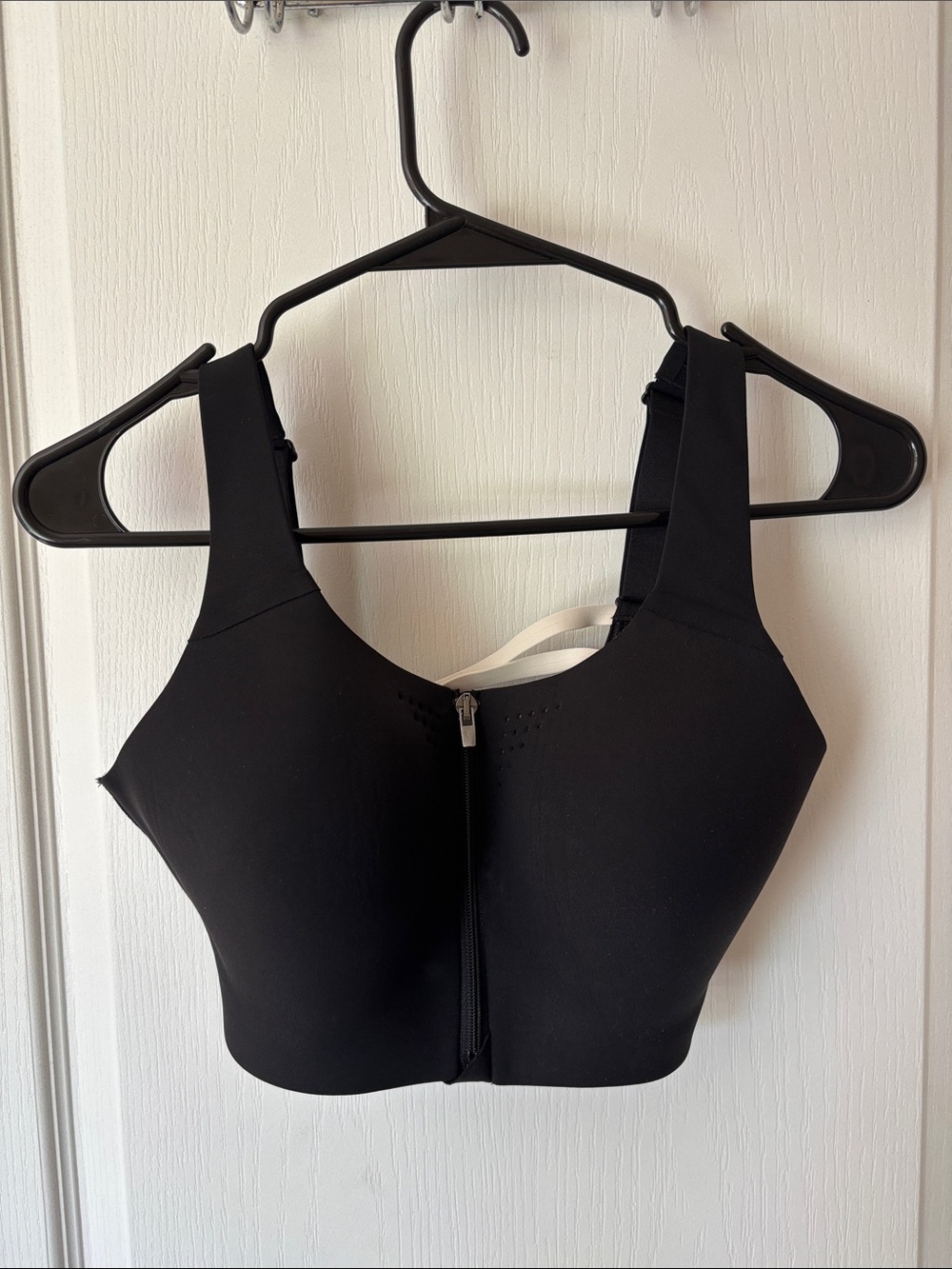 VSX Black Perforated Sports Bra with Racerback NWOT